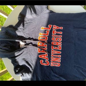 College sweatshirt